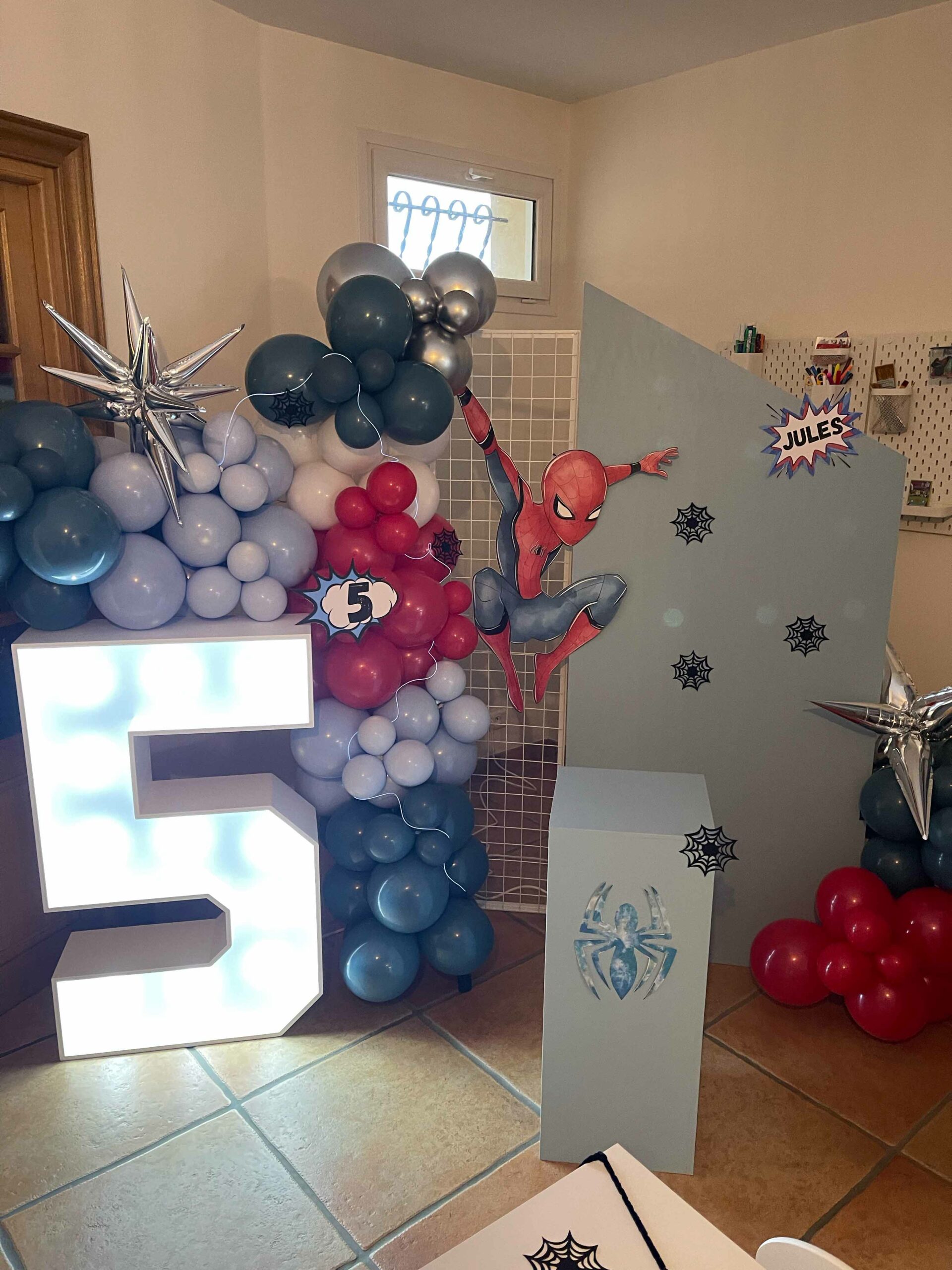 Anniversaire décoration Toulouse Spiderman